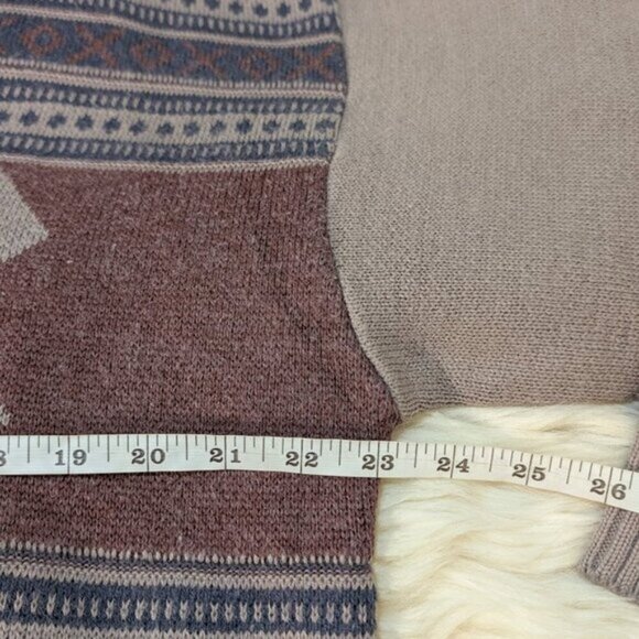 Vintage Gelifan V Neck Geometric Pattern Sweater Men Size XL - Picture 7 of 9